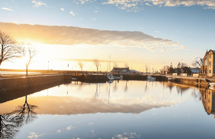 Image of Galway City in the Winter.